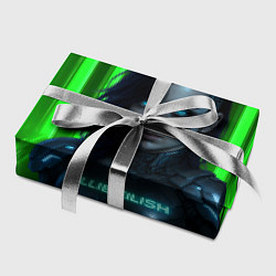 Бумага для упаковки Билли Айлиш космический костюм, цвет: 3D-принт — фото 2