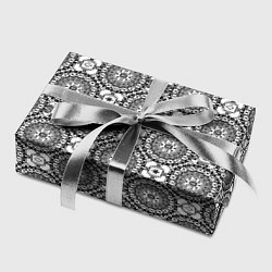 Бумага для упаковки Черно белый кружевной узор, цвет: 3D-принт — фото 2