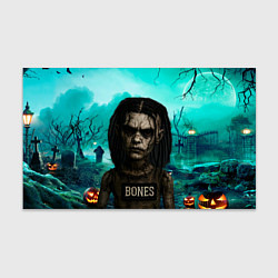 Бумага для упаковки Bones в стиле хоррор куклы