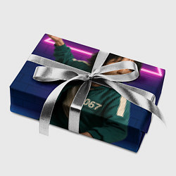 Бумага для упаковки Игрок 067 замахивается - Игра в кальмара, цвет: 3D-принт — фото 2