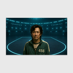 Бумага для упаковки Игрок 456 грустный - Игра в кальмара, цвет: 3D-принт