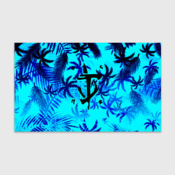 Бумага для упаковки Doom неоновые тропики, цвет: 3D-принт