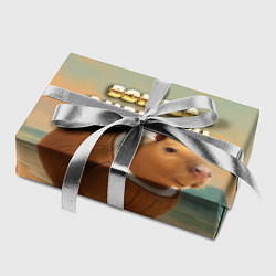 Бумага для упаковки Burbaloni Lulioli мем кокос капибара, цвет: 3D-принт — фото 2