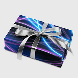 Бумага для упаковки Неоновая абстракция на темном, цвет: 3D-принт — фото 2