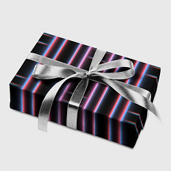 Бумага для упаковки Neon red blue black, цвет: 3D-принт — фото 2