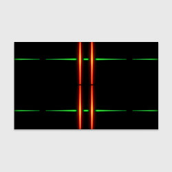 Бумага для упаковки Neon green black red line, цвет: 3D-принт