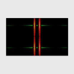 Бумага для упаковки Neon black green circles, цвет: 3D-принт