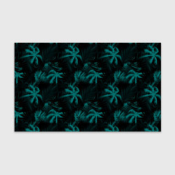 Бумага для упаковки Palm light blue dark, цвет: 3D-принт