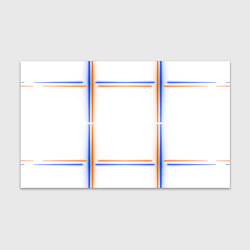 Бумага для упаковки Neon white orange blue, цвет: 3D-принт