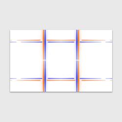 Бумага для упаковки Neon white orange light blue, цвет: 3D-принт