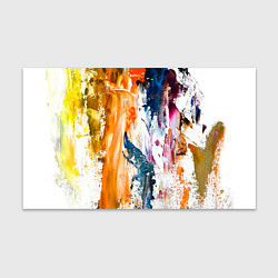 Бумага для упаковки Разноцветные мазки кисти на палитре художника, цвет: 3D-принт