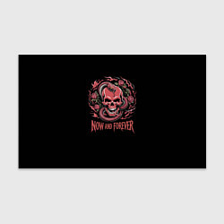 Бумага для упаковки Череп со змеей и розами тату, цвет: 3D-принт