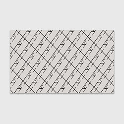 Бумага для упаковки Три буквы: паттерн на бежевом, цвет: 3D-принт