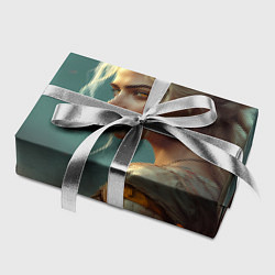 Бумага для упаковки Цири на фоне искр, цвет: 3D-принт — фото 2