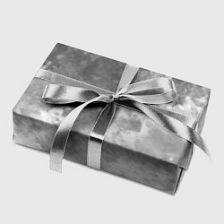 Бумага для упаковки Абстракция - splash of grey and white paint, цвет: 3D-принт — фото 2