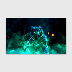 Бумага для упаковки Волк с зелеными глазами, цвет: 3D-принт