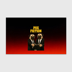 Бумага для упаковки Пародия - Криминальное чтиво с мопсами, цвет: 3D-принт