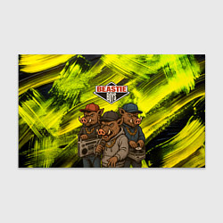 Бумага для упаковки Beastie boys в образе кабанов, цвет: 3D-принт