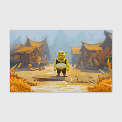 Бумага для упаковки Шрек в деревне