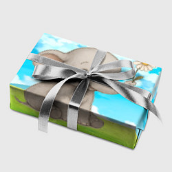 Бумага для упаковки Слоненок с цветочком, цвет: 3D-принт — фото 2