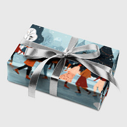 Бумага для упаковки Рождественский каток, цвет: 3D-принт — фото 2