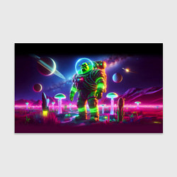Бумага для упаковки Космонавт Шрук в неоновом скафандре на загадочной, цвет: 3D-принт