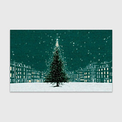 Бумага для упаковки Новый год в зеленом стиле, цвет: 3D-принт