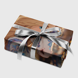 Бумага для упаковки Блондинка с новогодней лошадкой, цвет: 3D-принт — фото 2