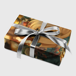 Бумага для упаковки Милая лошадка под елочкой, цвет: 3D-принт — фото 2