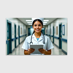 Бумага для упаковки Медицинская сестра с улыбкой, цвет: 3D-принт
