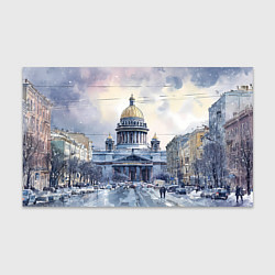 Бумага для упаковки Санкт-Петербург зимний город, цвет: 3D-принт