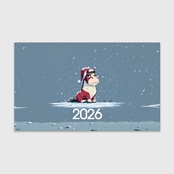 Бумага для упаковки 2026 Новогодняя карикатурная лошадка, цвет: 3D-принт