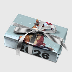 Бумага для упаковки Уставшая лошадка 2026, цвет: 3D-принт — фото 2