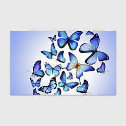 Бумага для упаковки Голубые бабочки, цвет: 3D-принт