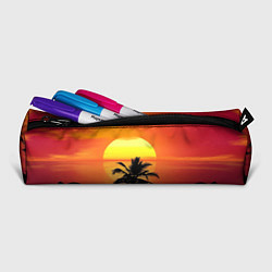 Пенал для ручек Пальмы на фоне моря, цвет: 3D-принт — фото 2
