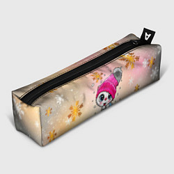 Пенал для ручек Новогодний кот, цвет: 3D-принт