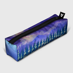 Пенал для ручек Зимний лес, цвет: 3D-принт