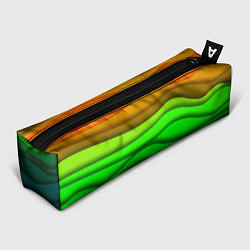 Пенал для ручек Цветные волны, цвет: 3D-принт