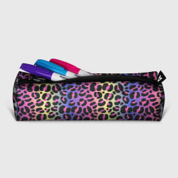 Пенал для ручек Neon Leopard Pattern, цвет: 3D-принт — фото 2