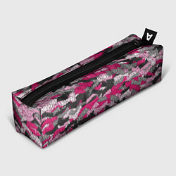 Пенал для ручек Розовый именной камуфляж Женя, цвет: 3D-принт
