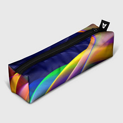Пенал для ручек Абстрактная неоновая композиция Волны Abstract neo, цвет: 3D-принт