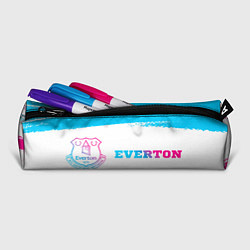 Пенал для ручек Everton neon gradient style: надпись и символ, цвет: 3D-принт — фото 2