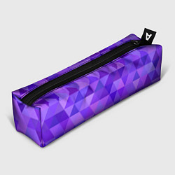 Пенал для ручек Фиолетовые фигуры, цвет: 3D-принт