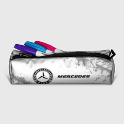 Пенал для ручек Mercedes speed на светлом фоне со следами шин: над, цвет: 3D-принт — фото 2