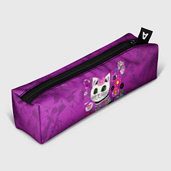 Пенал для ручек Зеленоглазый котенок в цветах, цвет: 3D-принт