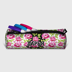 Пенал для ручек Дарья в цветах, цвет: 3D-принт — фото 2