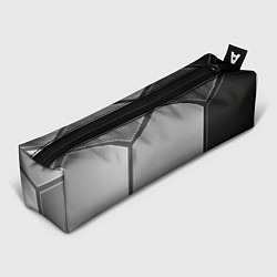 Пенал для ручек Серебряные металлические пластины, цвет: 3D-принт