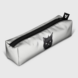 Пенал для ручек Чёрный кошачий арт, цвет: 3D-принт