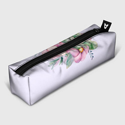 Пенал для ручек Пастельные цветы акварелью - наверху, цвет: 3D-принт