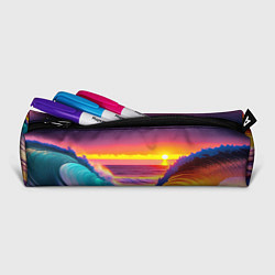 Пенал для ручек Волны на закате, цвет: 3D-принт — фото 2